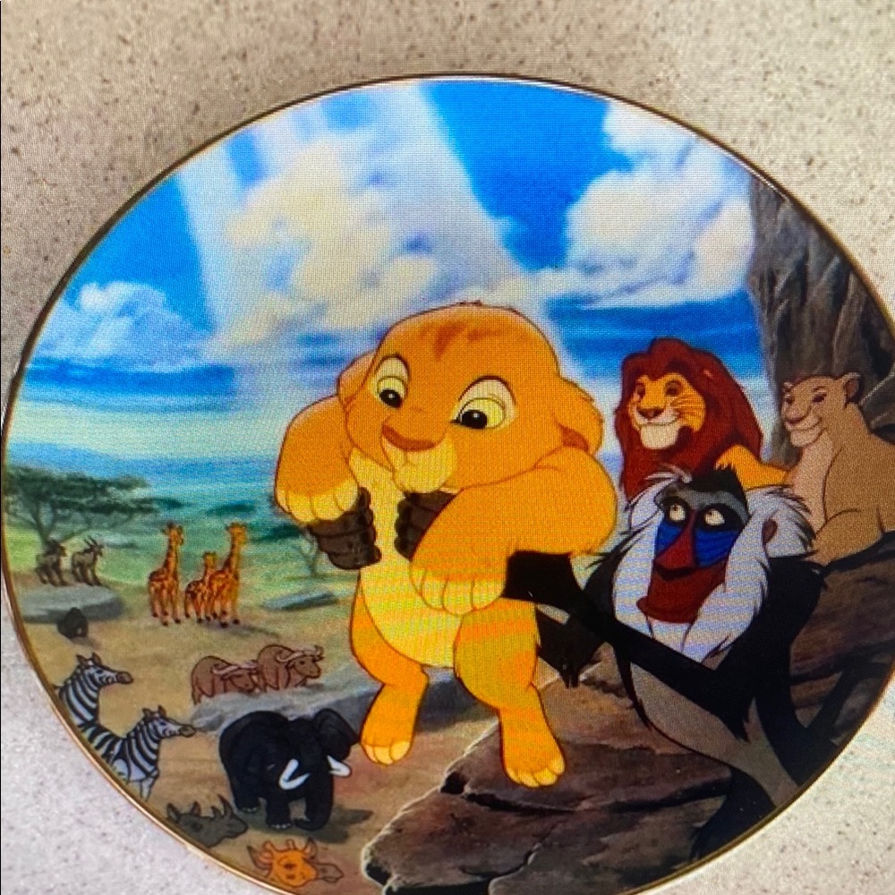Lion King Collectible Plate
